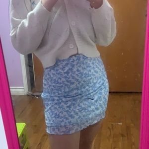 Blue butterfly skirt